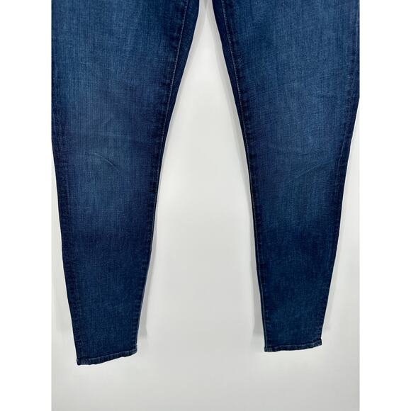 7 For All Mankind Gwenevere Dark Wash Blue Denim Skinny‎ Jeans Women's Size 28 - Picture 3 of 9